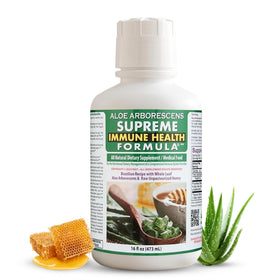Deca Aloe Arborescens Jus 16 Oz bouteille vue de face