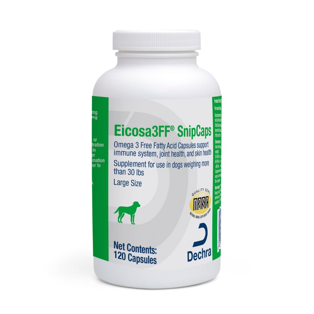 Dechra Eicosa3FF SnipCaps Omega 3 capsules front view
