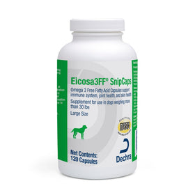 Dechra Eicosa3FF SnipCaps Omega 3 capsules front view