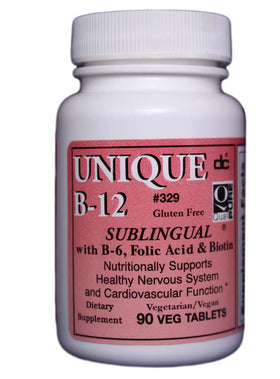 Dee Cee Laboratories Complément B12 Sublingual 90 Capsules Végétales vue de face