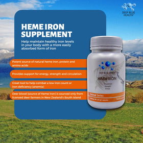 Deep Blue Health Complément Fer Hémique 1000mg capsules