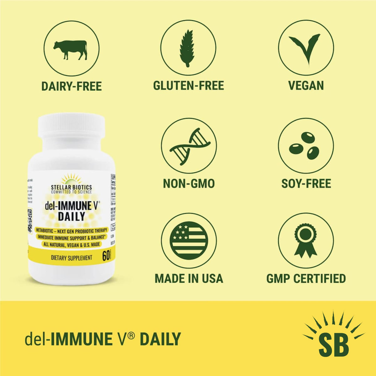 Del-daily wellness V Complément Alimentaire 60 Capsules - vue de côté
