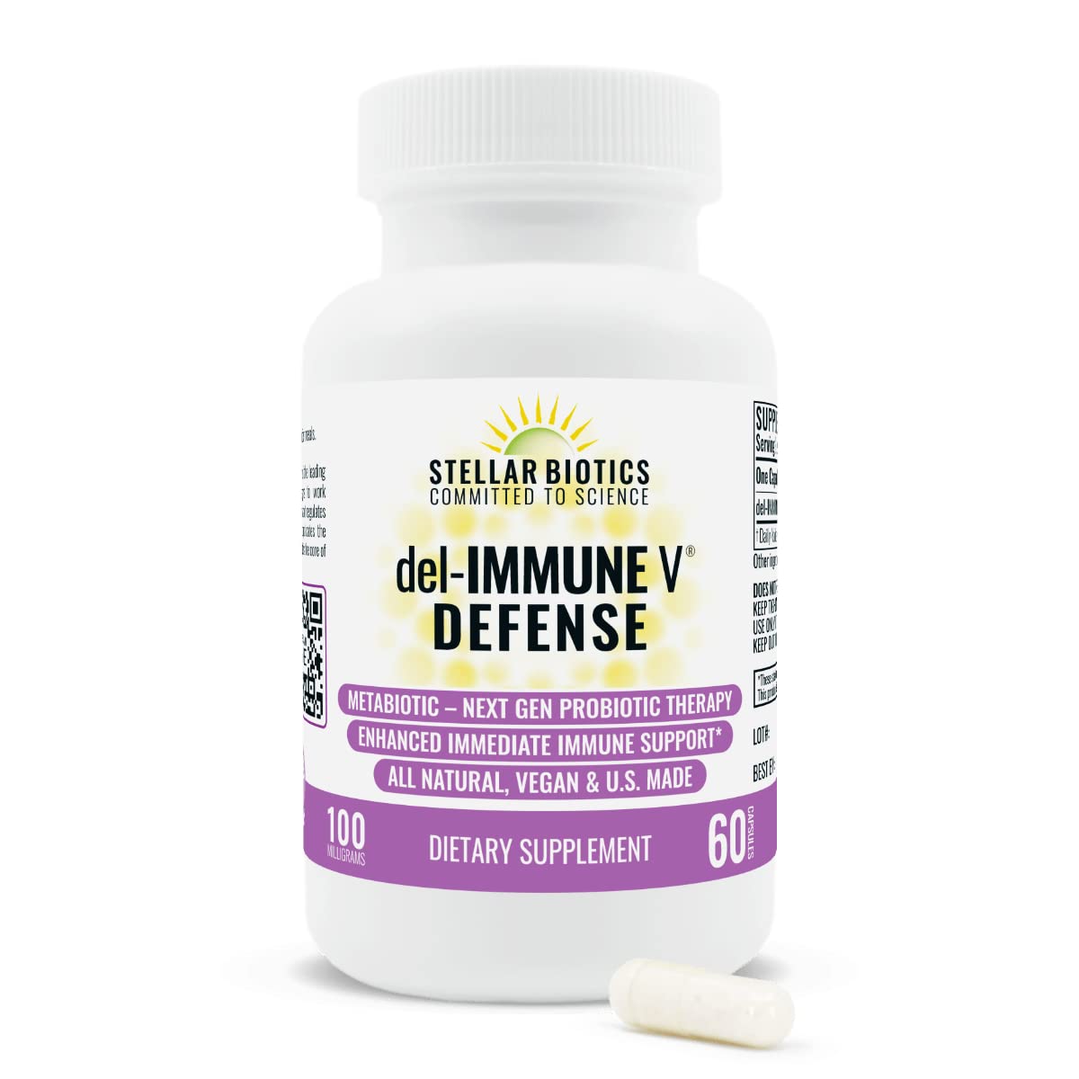 Del-daily wellness V Defense 60 capsules vue de face