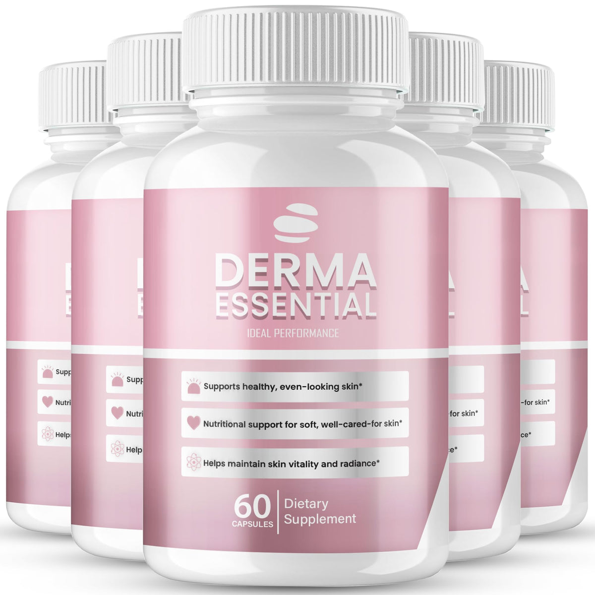 Derma Essential Capsules d'IDEAL PERFORMANCE en boîte avec étiquette clairement visible