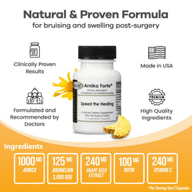 DermAvance Arnika Forte capsules dans une main