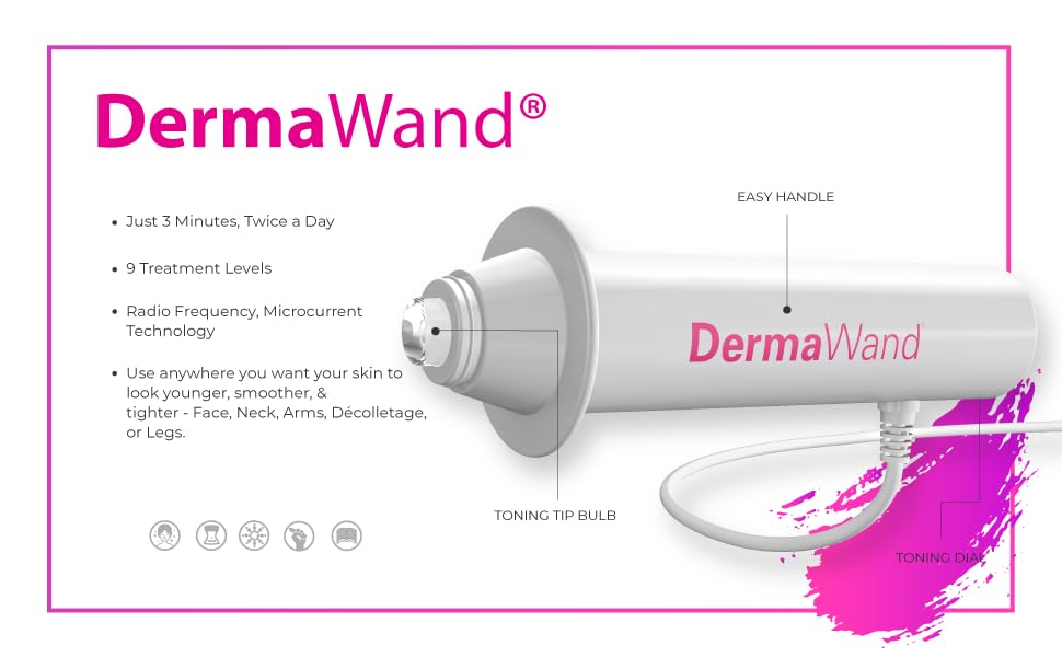 DermaVitál Derma Wand en utilisation sur la peau