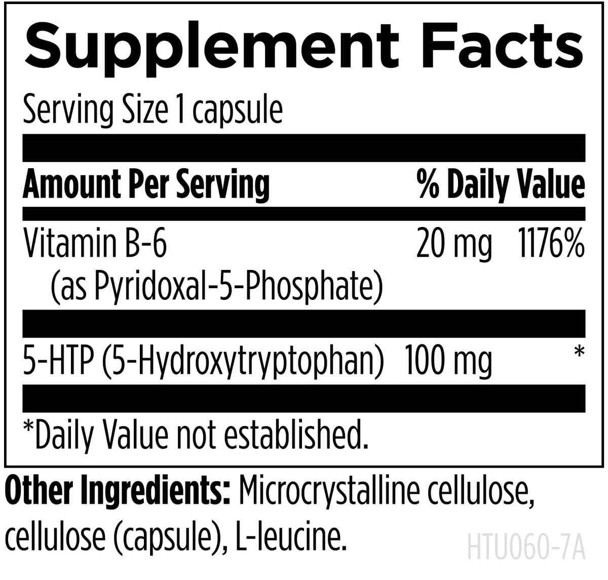 Designs for Health 5-HTP capsule ouverte
