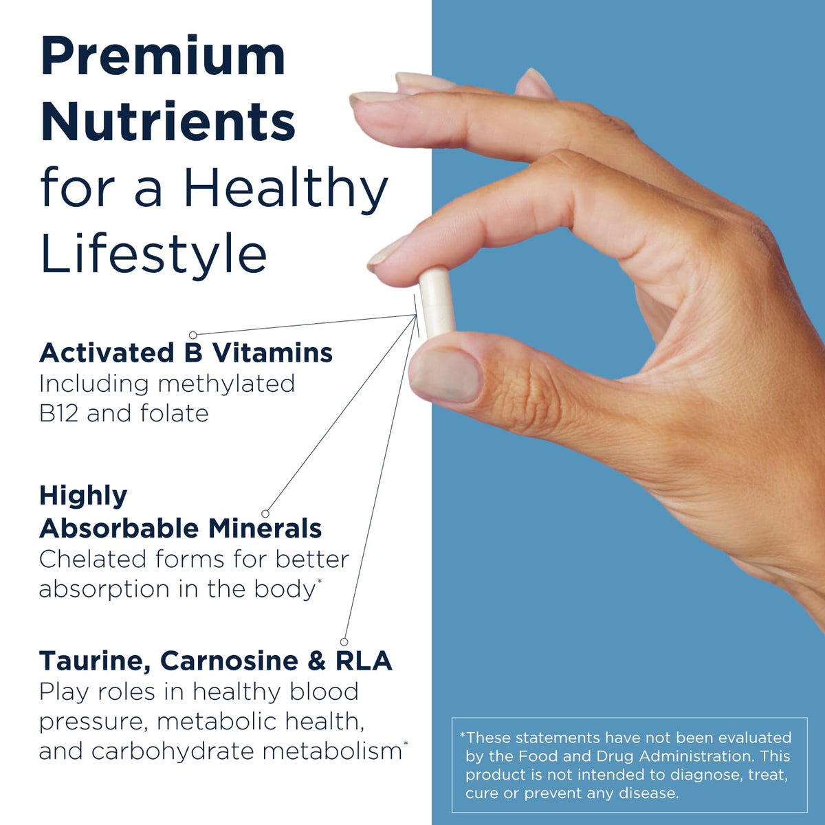 Designs for Health a balanced routine Synergy capsules, gros plan sur les capsules