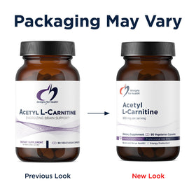 Designs for Health Acétyl L-Carnitine 90 Capsules avec étiquette
