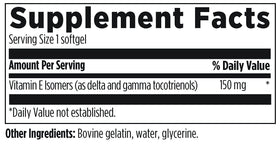 Designs for Health Annatto-E 150mg Tocotrienols capsules avec des ingrédients