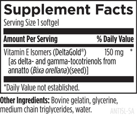 Designs for Health Annatto-E 150mg tocotrienols ingredients list