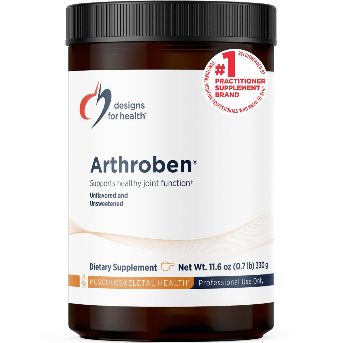Designs for Health Arthroben Poudre de Collagène 330g vue de face