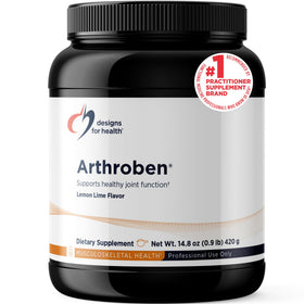 Designs for Health Arthroben Poudre de Collagène Citron Vert 600g vue de face
