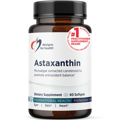 Designs for Health Astaxanthin 60 gélules présentation avant