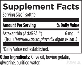 Designs for Health Astaxanthin gélules ouvertes