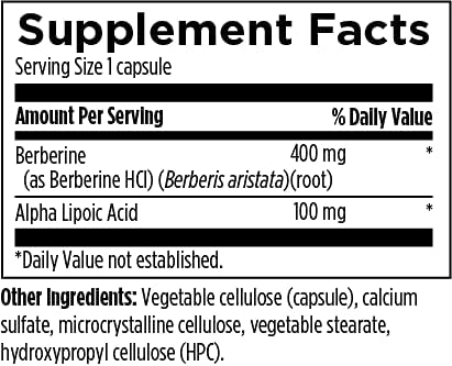Designs for Health Berberine Synergy 400mg gélules sur une table