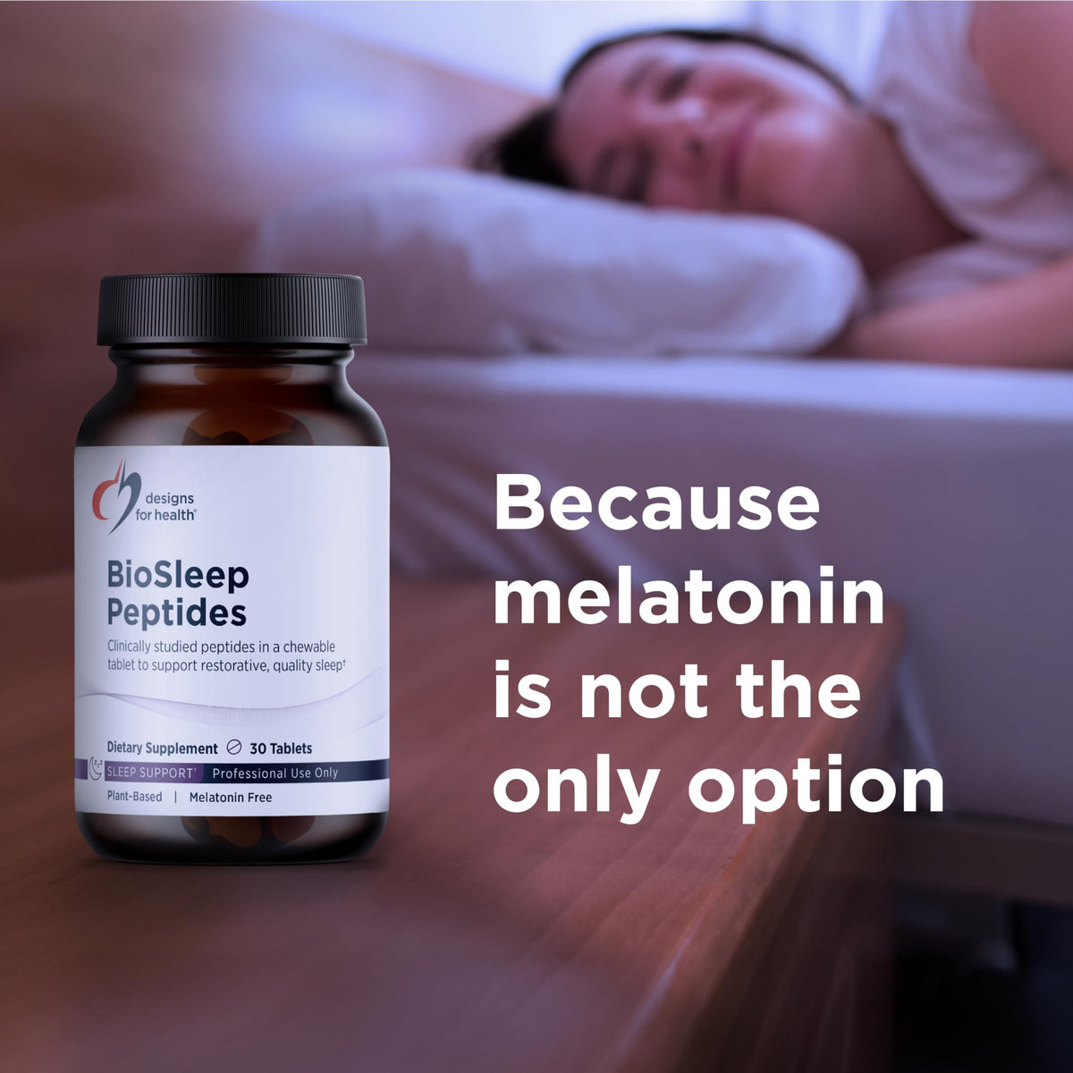 Designs for Health BioSleep Peptides poudre dans une cuillère