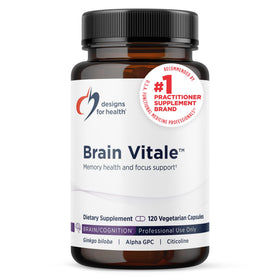 Designs for Health Brain Vitale 120 capsules vue de l'avant