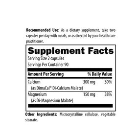 Designs for Health Cal/Mag 2:1 180 Capsules arrière