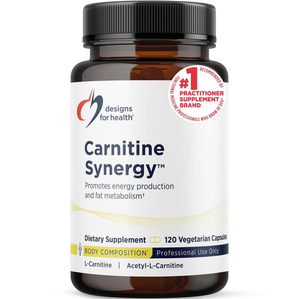 Designs for Health Carnitine Synergy 120 capsules vue avant