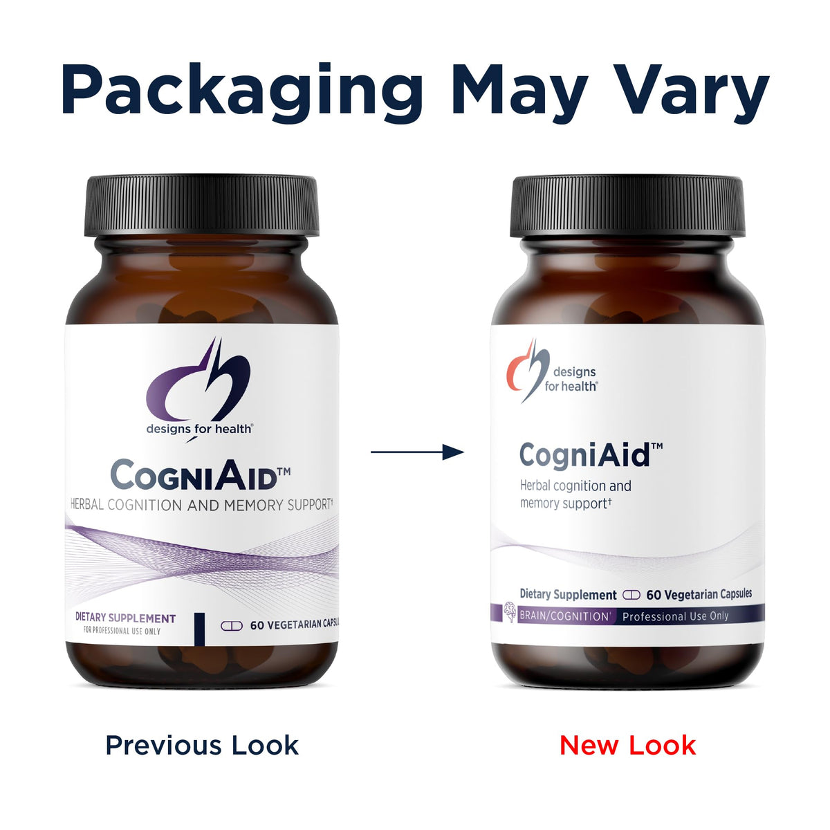 Designs for Health CogniAid 60 capsules, close-up of capsules