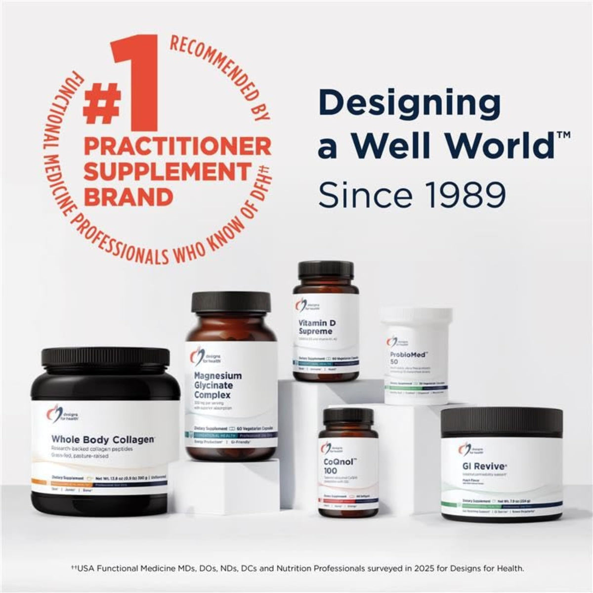 Designs for Health Complément Alimentaire Enzymes 60 Capsules avec autres produits