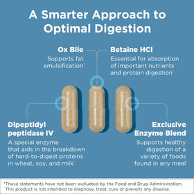 Designs for Health Complément Alimentaire Enzymes 60 Capsules avec étiquette