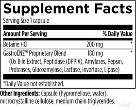 Designs for Health Complément Alimentaire Enzymes 60 Capsules ouverte