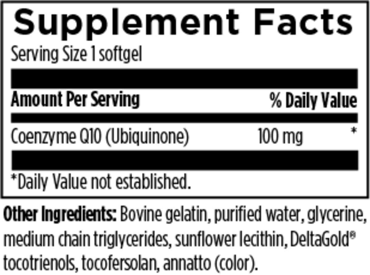 Designs for Health CoQ10 100mg gélules molles ouvertes