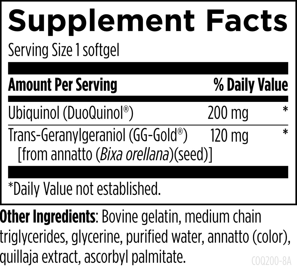 Designs for Health CoQnol 200 mg Ubiquinol avec d'autres compléments