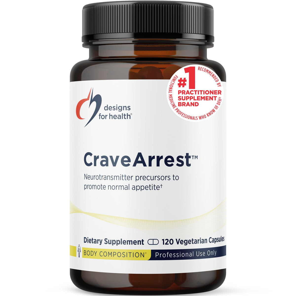 Designs for Health CraveArrest 120 capsules packaging front view