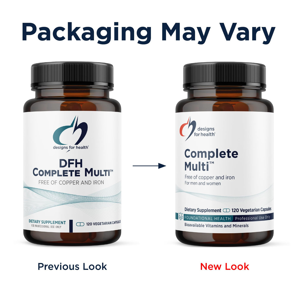 Designs for Health DFH Complete Multi 120 capsules vue arrière