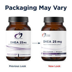 Designs for Health DHEA 25mg 60 capsules emballage