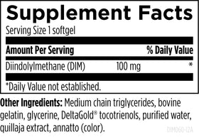 Designs for Health DIM-Evail 100mg gélules sur fond blanc