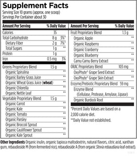 Designs for Health EssentiaGreens et Reds cuillère de poudre