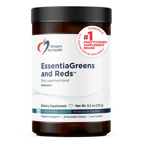 Designs for Health EssentiaGreens et Reds Poudre Superaliment vue avant