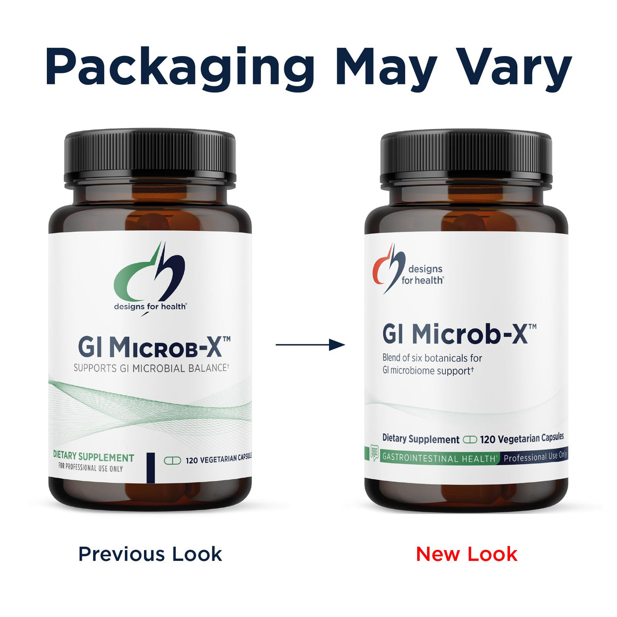 Designs for Health GI Microb-X 120 capsules ouvertes