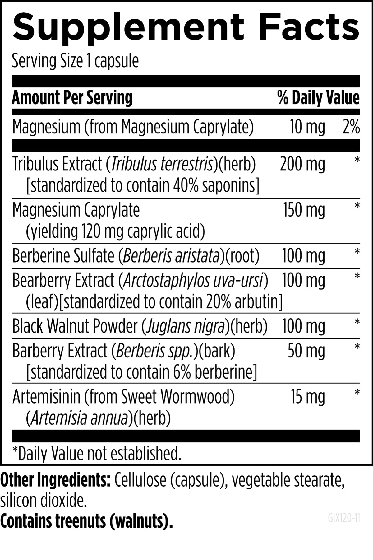 Designs for Health GI Microb-X 120 capsules sur fond blanc