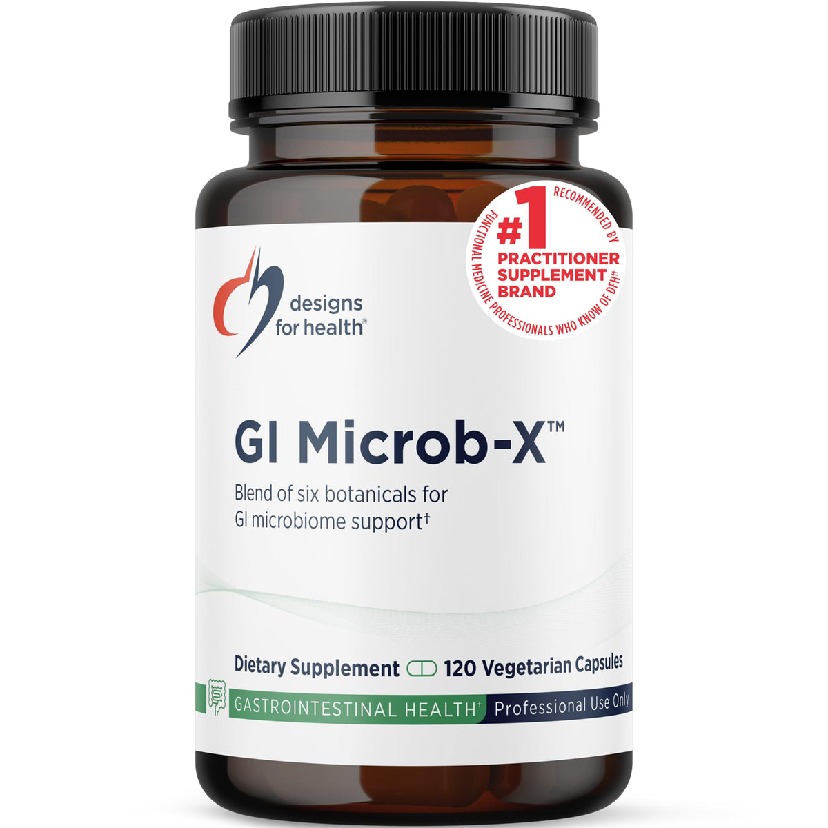 Designs for Health GI Microb-X 120 capsules vue de face
