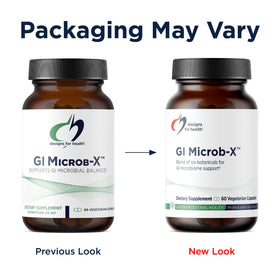Designs for Health GI Microb-X avec arrière-plan naturel