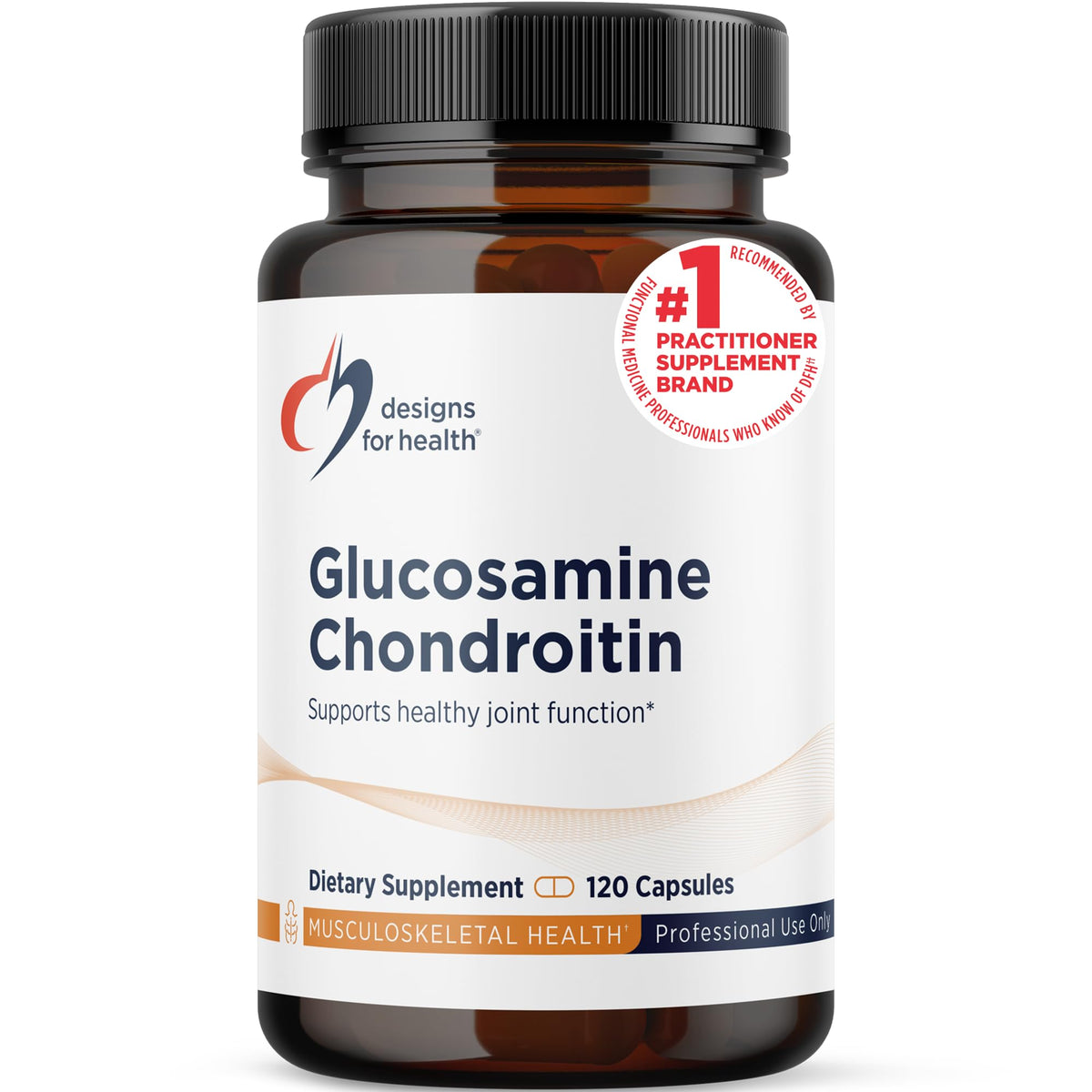 Designs for Health Glucosamine Chondroitin 120 capsules vue avant