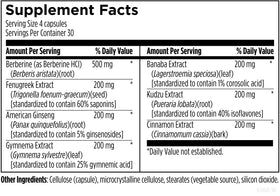 Designs for Health GlucoSupreme 120 capsules avec gélules en vue