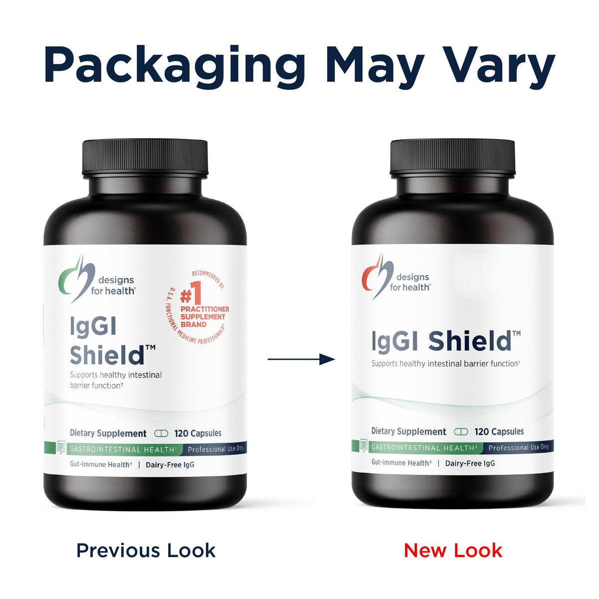 Designs for Health IgGI Shield complément alimentaire 120 capsules ouvertes