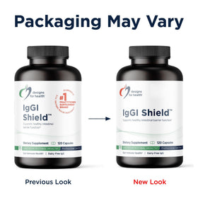 Designs for Health IgGI Shield complément alimentaire 120 capsules ouvertes