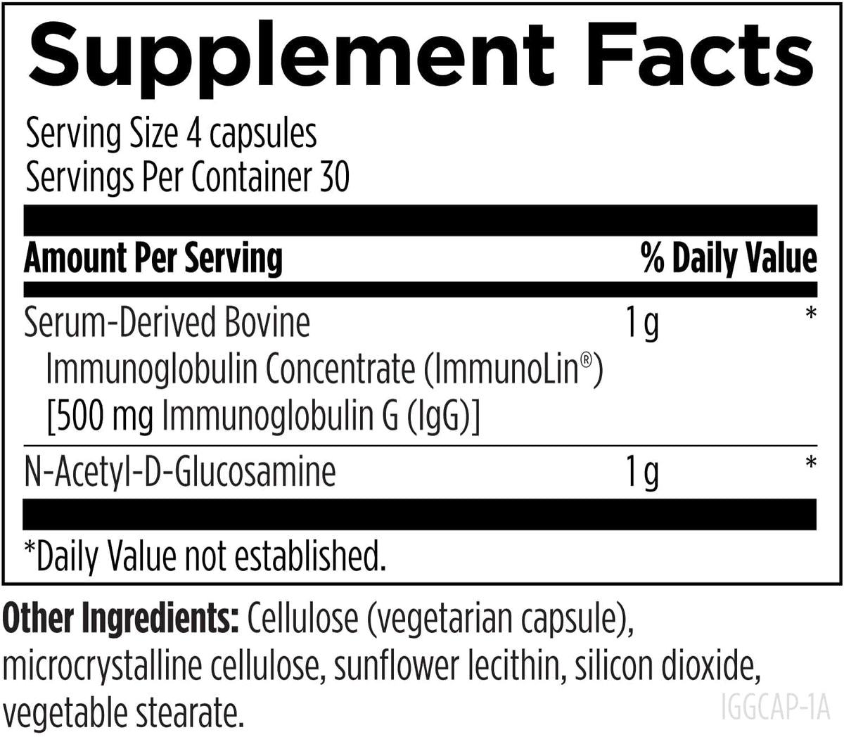 Designs for Health IgGI Shield complément alimentaire 120 capsules sur fond blanc