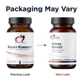 Designs for Health Kidney Korrect 60 capsules ouverte