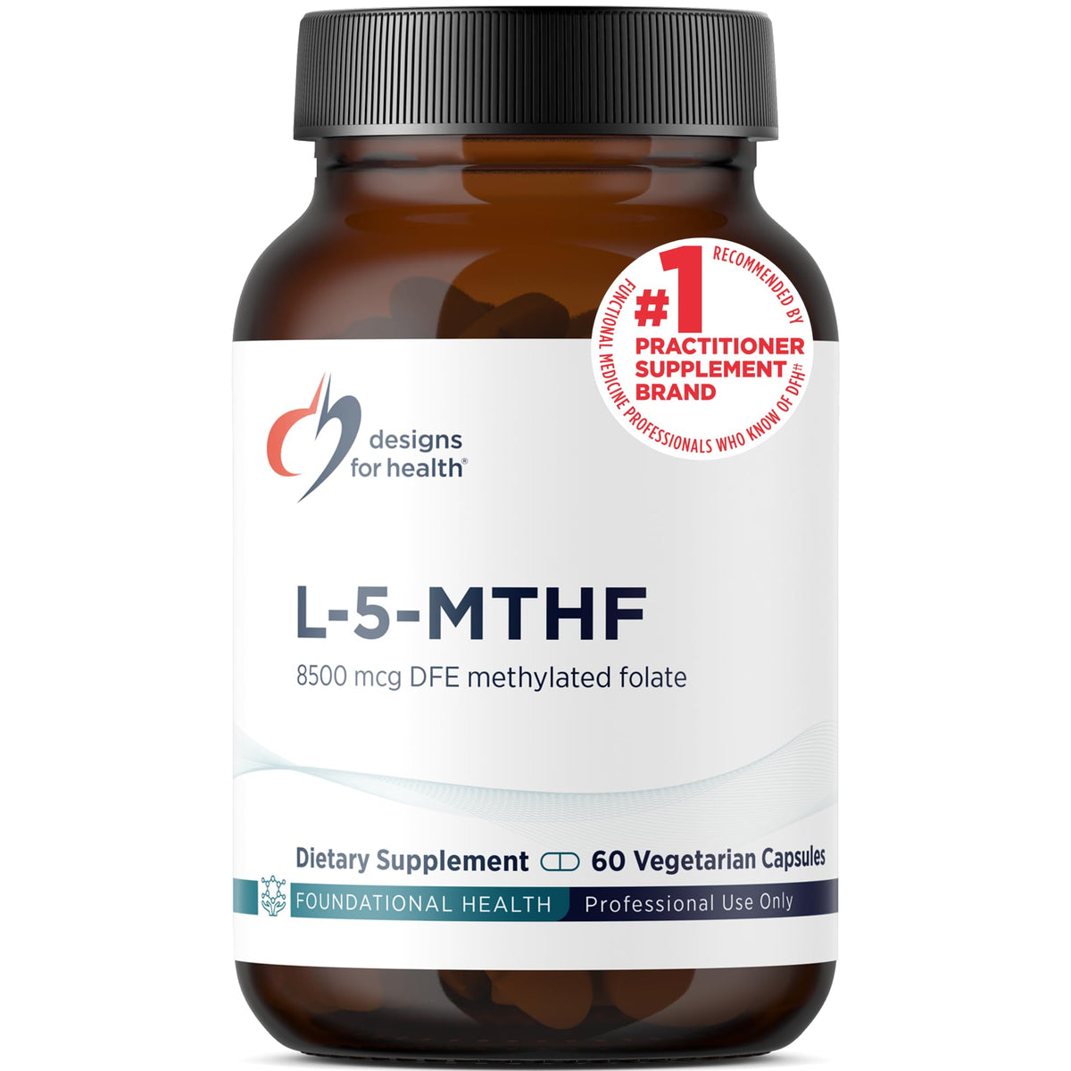 Designs for Health L 5-MTHF 5mg complément alimentaire boîte avant