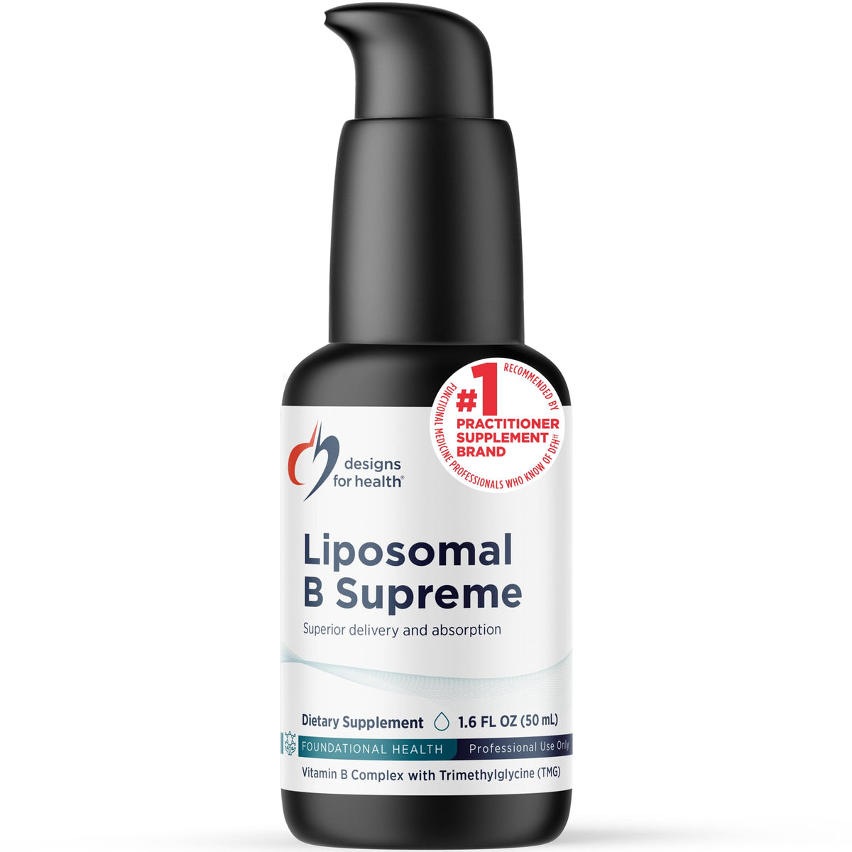 Designs for Health Liposomal B Complex 50 Servings front view
