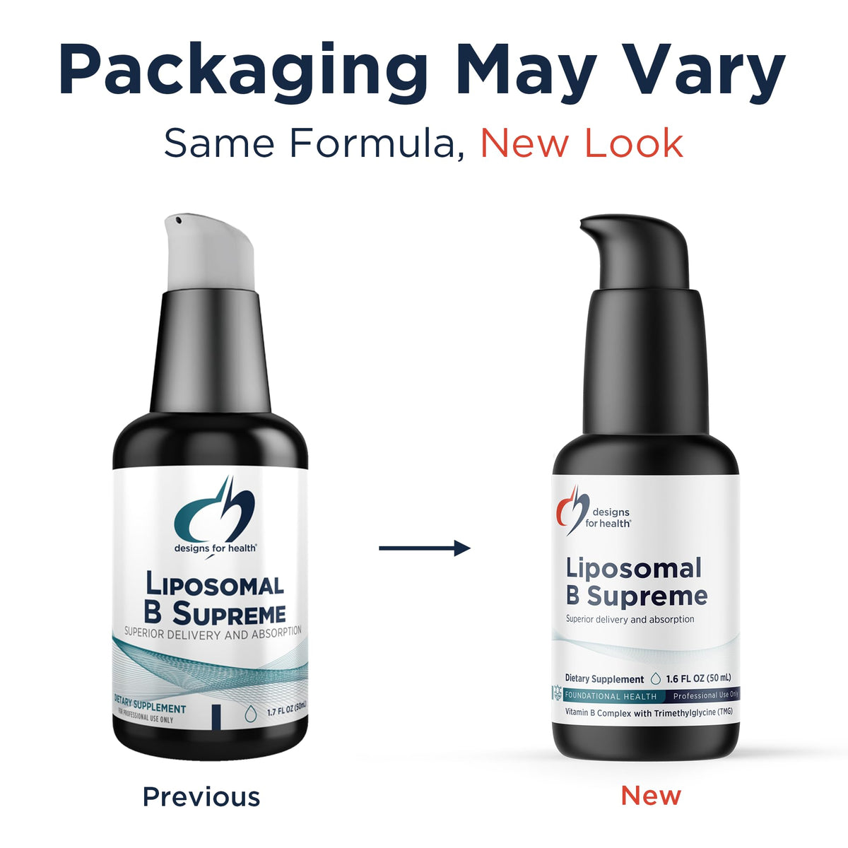 Designs for Health Liposomal B Complex nutritional information