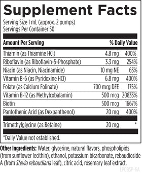 Designs for Health Liposomal B Complex packaging side view